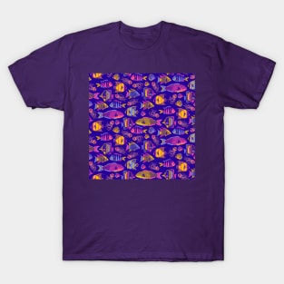 Colorful Funky Fishes T-Shirt